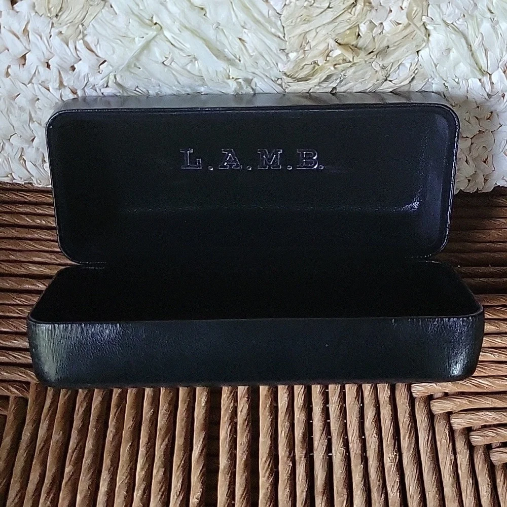 L.A.M.B black, eyeglass/sunglass hard case